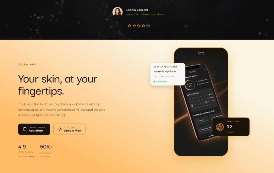 Beauty Care Premium Landing page  4