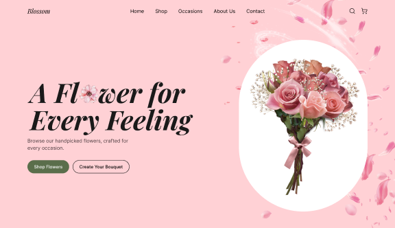 Flower Interactive Landing Page  5