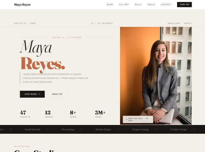 Designer Portfolio Template  2