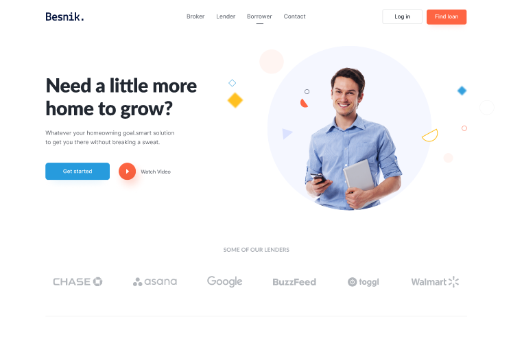 Besnik – Loan & Finance Website  2