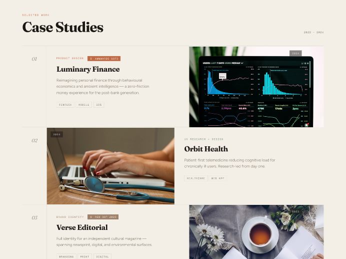 Designer Portfolio Template  3