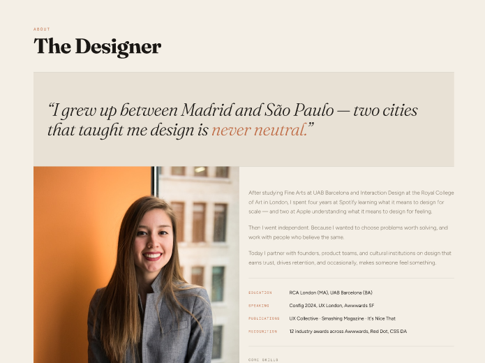 Designer Portfolio Template  5