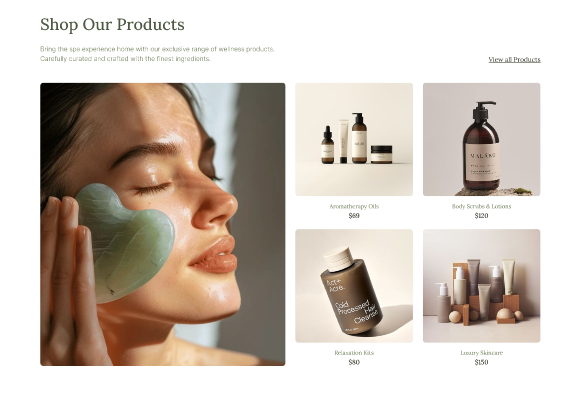 Calmaura – Wellness & Spa Website  3