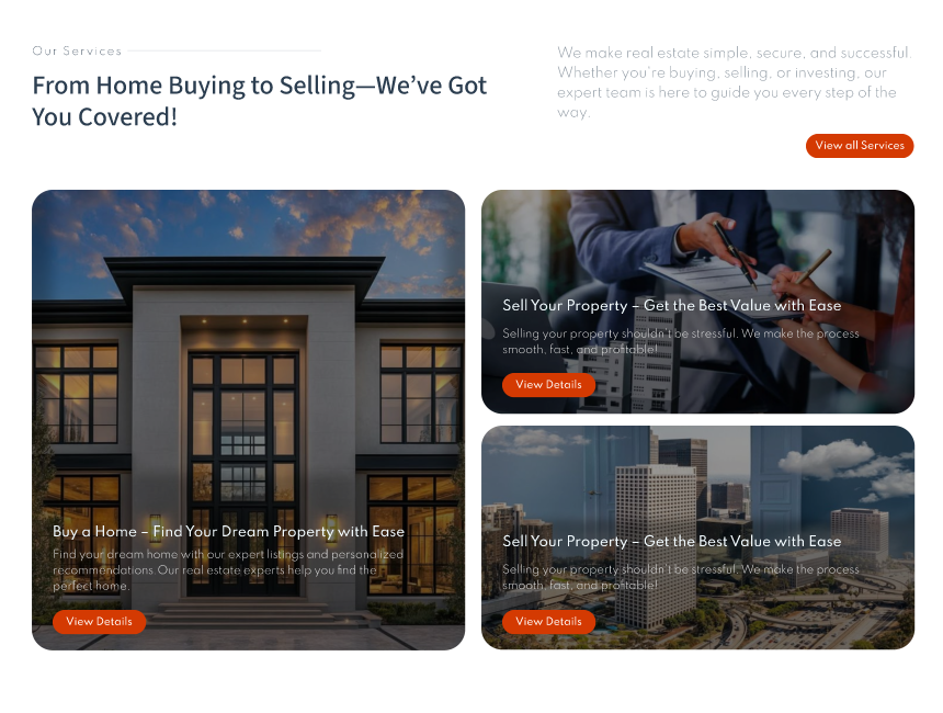 UrbanEast – Real Estate Landing Page  3
