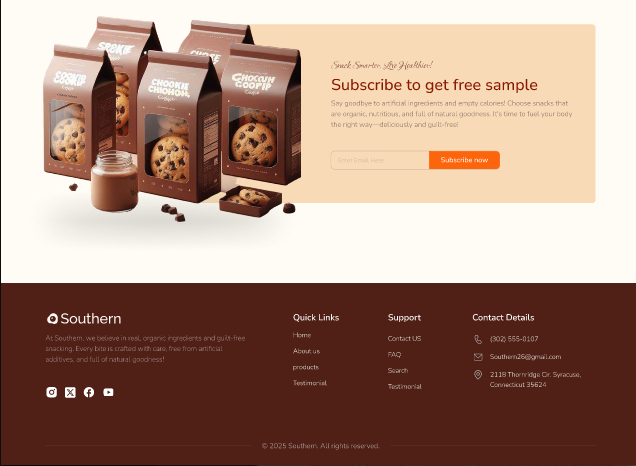 Southern Restaurant Landing Page  4