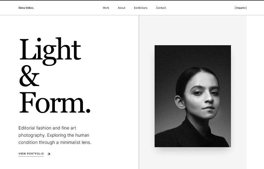 Photographer Portfolio Template  2