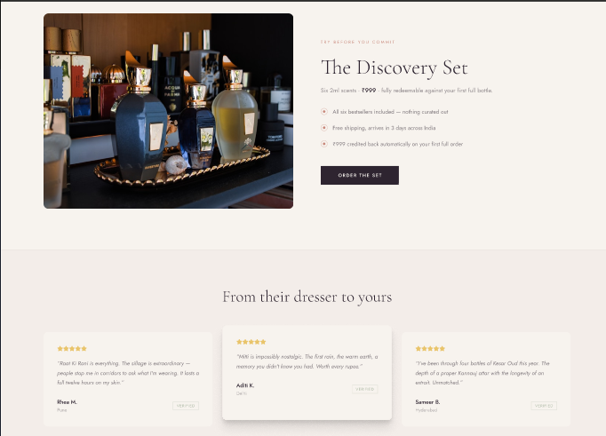 Perfume Landing Page Template  4