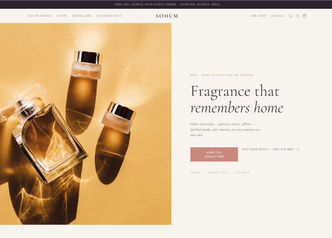 Perfume Landing Page Template  2