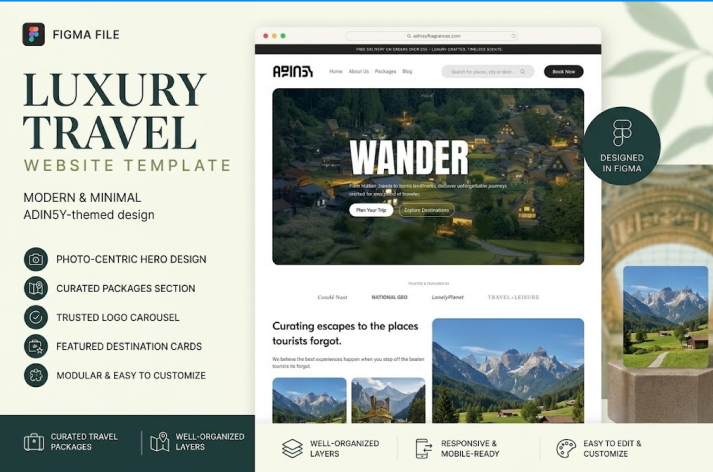 Travel Landing Page Template